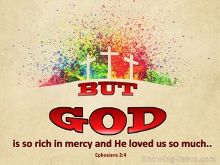 Ephesians 2:4 Rich In Mercy (beige)